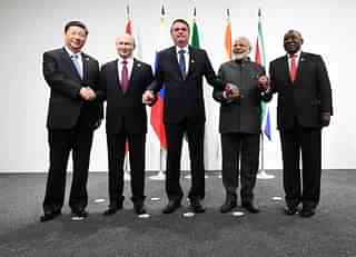 The BRICS leaders had an informal meet in the sidelines of the G20 Summit in Osaka. (Image Source:- Twitter/@narendramodi)