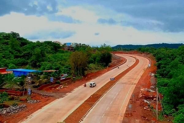 Work in progress on Goa-Mumbai expressway (Pic by @sahil11p/Twitter)