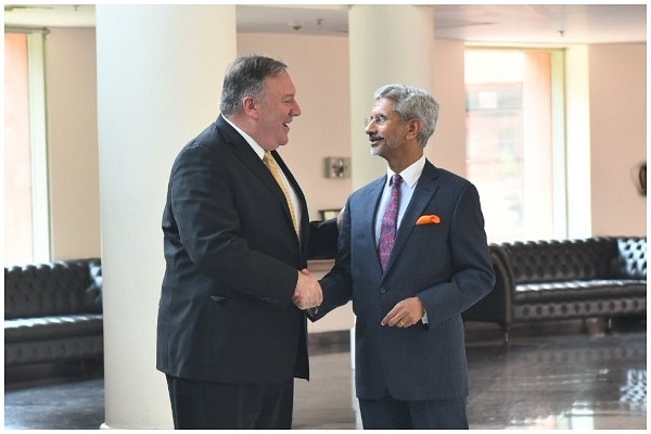 US Secretary of State Mike Pompeo and External Affairs Minister S. Jaishankar in New Delhi (representative image) (Ravish Kumar/Ministry of External Affairs)