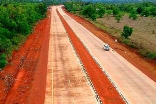 Ongoing work on Mumbai-Goa coastal highway (Pic by @sahil11p/Twitter)