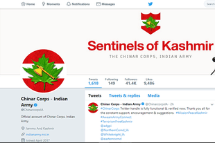 The account of Chinar Corps after being restored. (@ChinarcorpsIA/Twitter)