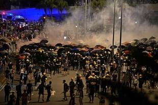 Chinese action against protesters in Hong Kong. 