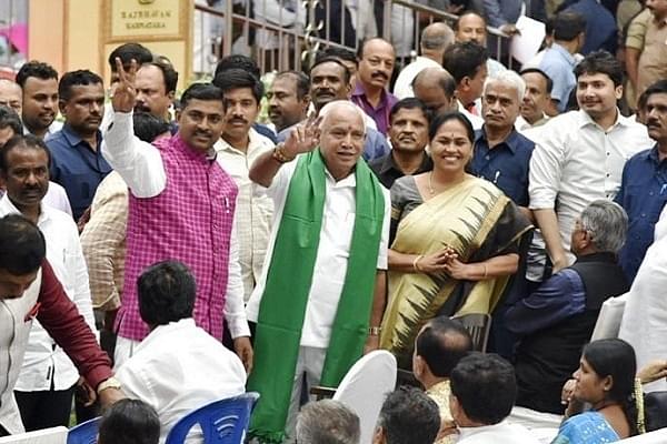 Yediyurappa after swearing-in as Karnataka Chief Minister