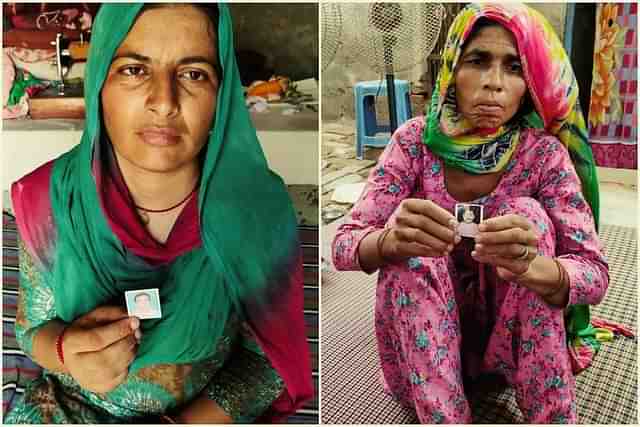 Kiranbala, wife of Inderpal (left) and Ramwati, wife of Naresh. (Photo: Swati Goel Sharma)