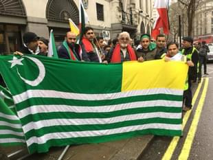 NGOs protest in UK. (pic via Twitter) 