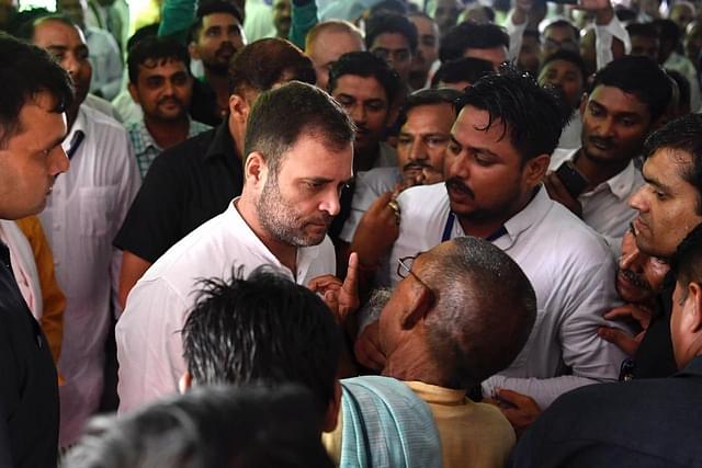 Rahul Gandhi in Amethi. (pic via Twitter)&nbsp;