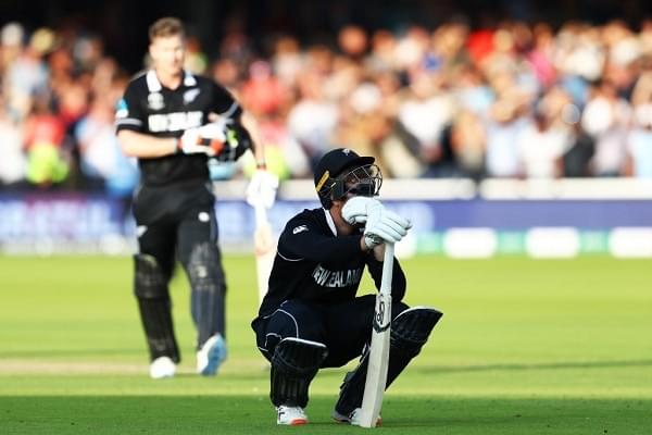 New Zealand after losing to England on the basis of total boundaries scored (Pic Via Twitter)