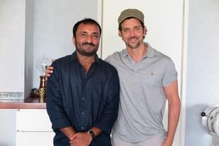 Anand Kumar with Hrithik Roshan. (image via Anand Kumar/Facebook)