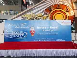 Air India flight to Dubai from Indore. (pic via Twitter)&nbsp;