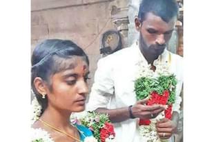 T. Solairaja and A. Petchiammal couple during their marriage. (Image Via One India Tamil)