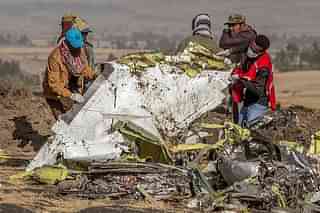 Wreckage from Ethiopian Airlines’ Boeing 737 Max aircraft