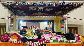 Athi Varadar at Kanchipuram Sri Varadaraja Perumal Temple in Tamil Nadu. (Pic: Twitter)