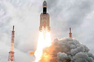 ISRO’s mighty GSLV Mark-III rocket soon after liftoff (@isro/Twitter)&nbsp;