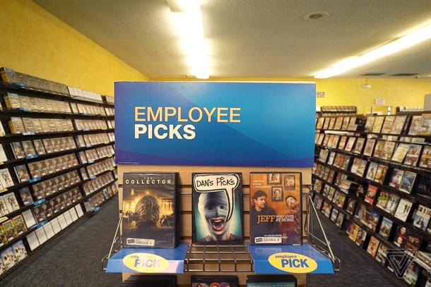 Inside a Blockbuster Store. The good old days of DVD renting. 