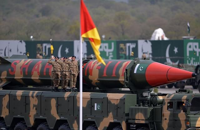 Pakistan’s nuclear capable Shaheen-III missile (Pak-Egale/Wikimedia Commons)