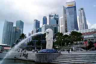 Merlion park in Singapore (Merlion444/Wikimedia Commons)