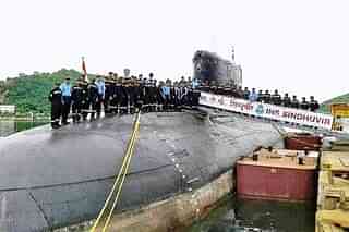 Kilo-class submarine INS Sindhuvir (@livefist/Twitter)
