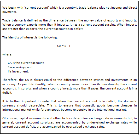 Identities of international economics.