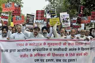 Protest demanding action in 1984 riots case (Representative Image) (Sushil Kumar/Hindustan Times via Getty Images)