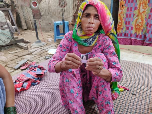 Barwala village, Hisar district, Haryana: Ramwati, wife of Naresh Saini. He was axed to death.