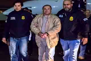 Mexican drug lord El Chapo in US custody (ICE/Wikimedia Commons)