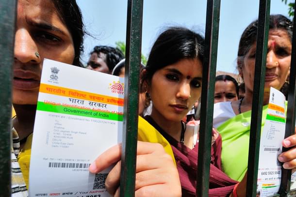 A camp for Aadhaar Card in New Delhi. (Priyanka Parashar/Mint via Getty Images) 
