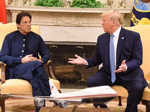 Pakistan PM Imran Khan and US President Donald Trump. (via Twitter)
