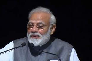 PM Narendra Modi speaking during the book launch on former PM Chandra Shekhar (@narendramodi/Twitter)