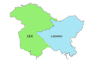 Union Territories of Jammu &amp; Kashmir and Ladakh which will be created on 31 October