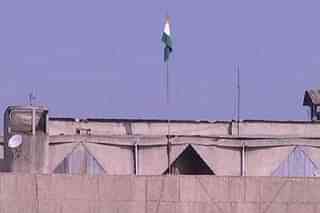 Tricolour flying atop the secretariat building in Srinagar (Pic via Twitter)