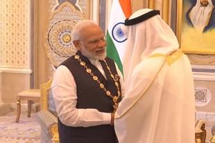 PM Modi receives the award. (@ANI/Twitter)