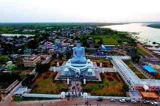 Amaravati city with the Dhyana Buddha statue (Representative Image) (Source: By Poreleeds at English Wikipedia, CC BY-SA 4.0)