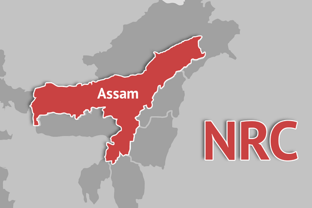 Map of the Indian state of Assam. 
