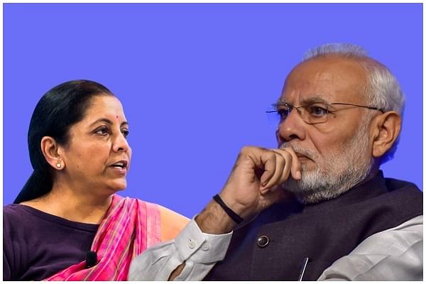 Finance Minister Nirmala Sitharaman and Prime Minister Narendra Modi