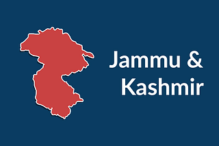 The map of the Union territory of Jammu and Kashmir.