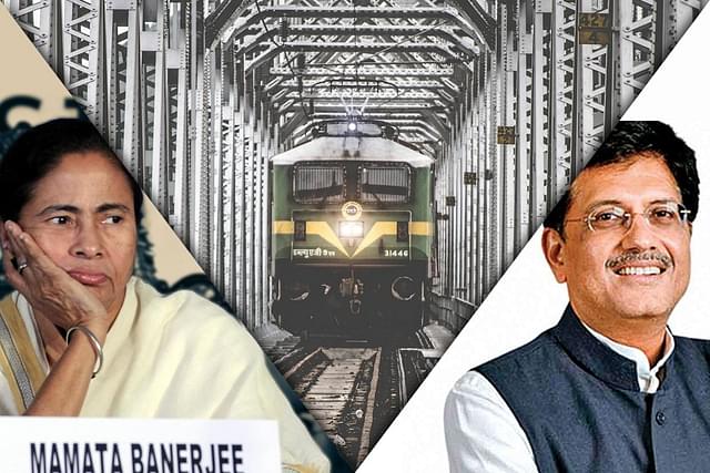 Bengal Chief Minister Mamata Banerjee and Union Railways Minister Piyush Goyal.