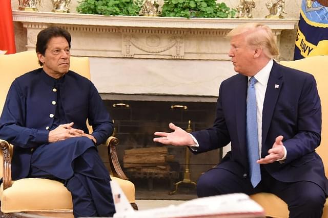 Pakistan Prime Minister Imran Khan with US President Donald Trump. (Twitter)