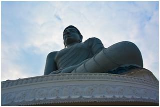 The Dhyana Buddha statue in Amaravati.&nbsp;