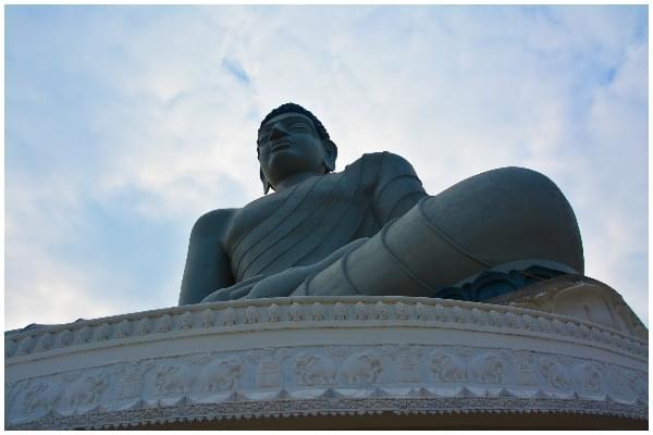 The Dhyana Buddha statue in Amaravati. 