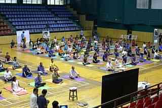 Yoga session at IIT Bombay (