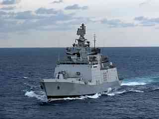 INS Satpura, part of the Shivalik-class warships. (via Wikimedia Commons)