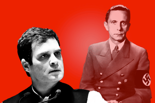 Former Congress president Rahul ‘Goebbels’ Gandhi.