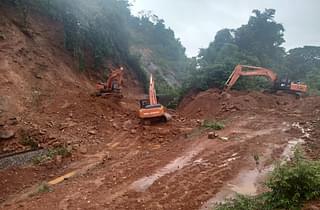 Landslides along the Shiradi ghats