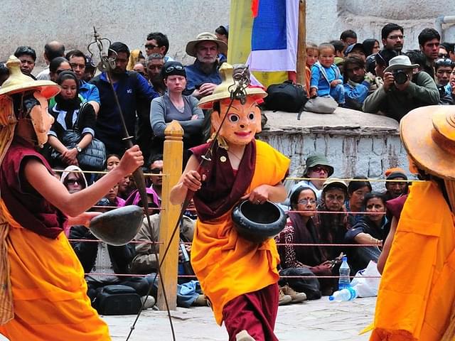 A Ladakhi folk dance. (via J&amp;K Tourism Development Corporation)&nbsp;