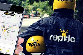 Rapido bike taxi service.