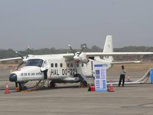 The Dornier 228 built by HAL. (@siddhathk63/Twitter)