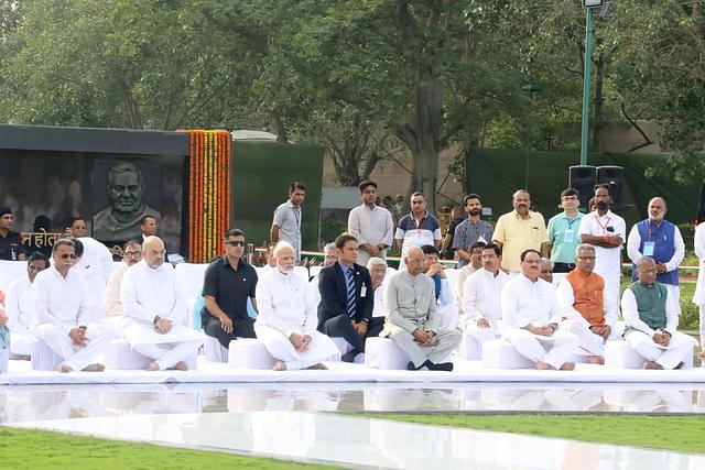 President Kovind, PM Modi paid tributes to Former PM Vajpayee (@AmitShah/Twitter)