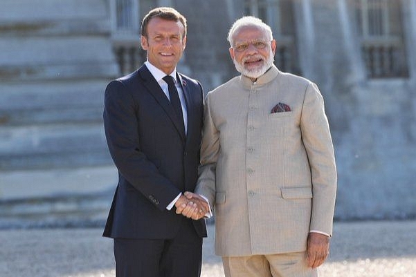 PM Modi with French President Macron (@narendramodi/Twitter)