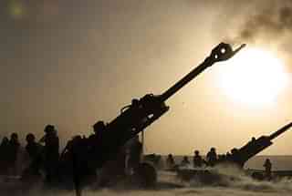 Artillery guns of the Indian Army. (ADGPI)