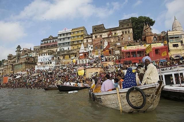 One of the many holy ghats on the banks of the  Ganga in Varanasi. (Representative Image) (PRAKASH SINGH/AFP/GettyImages)